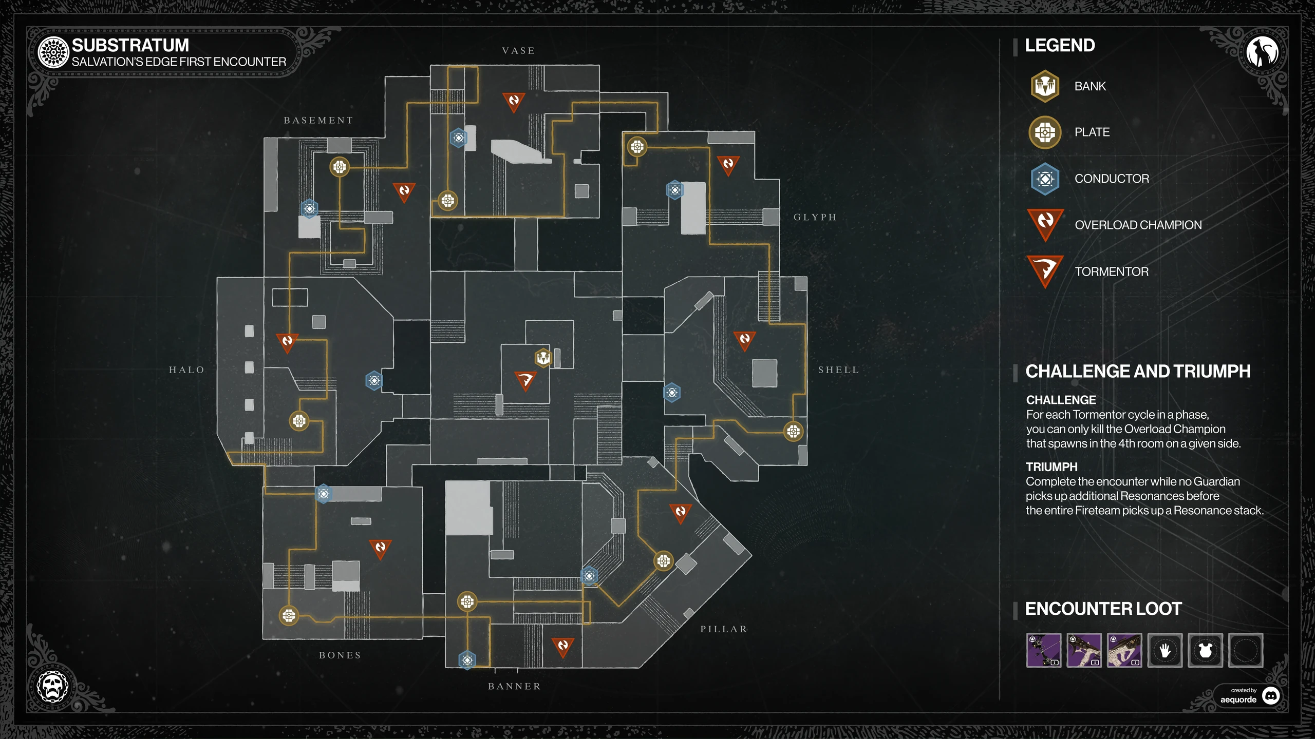 Salvation's Edge — Substratum encounter map